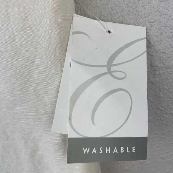 NWT Emma James Off-White Linen Blend Pants Size 10 - Picture 3 of 8